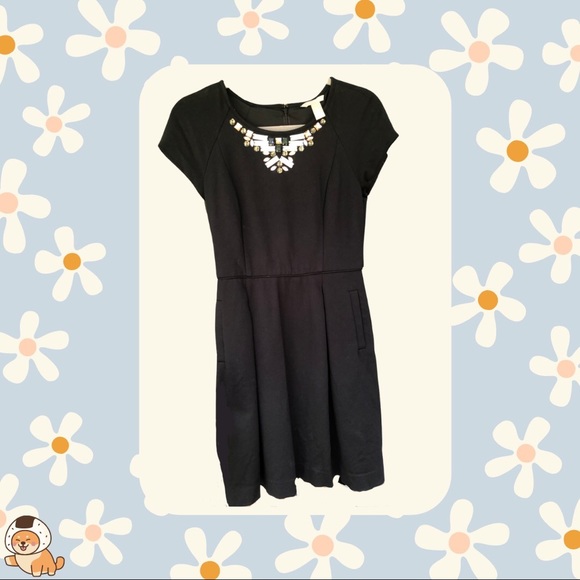 Banana Republic Jewel Neckline Fit and Flare Dress - Picture 5 of 11